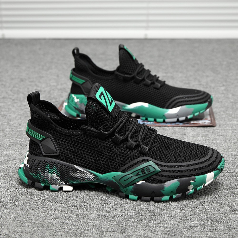 Men's New Breathable Flying Casual Trendy Sports Style Single Shoes Summer